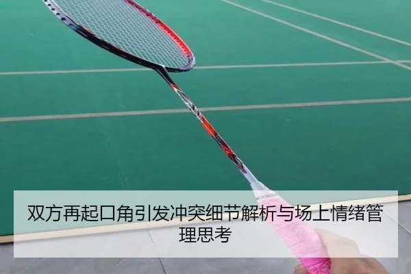 双方再起口角引发冲突细节解析与场上情绪管理思考